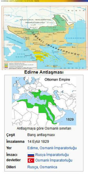 1828 1829 Osmanlı Rus Savaşı Edirne Antlaşması